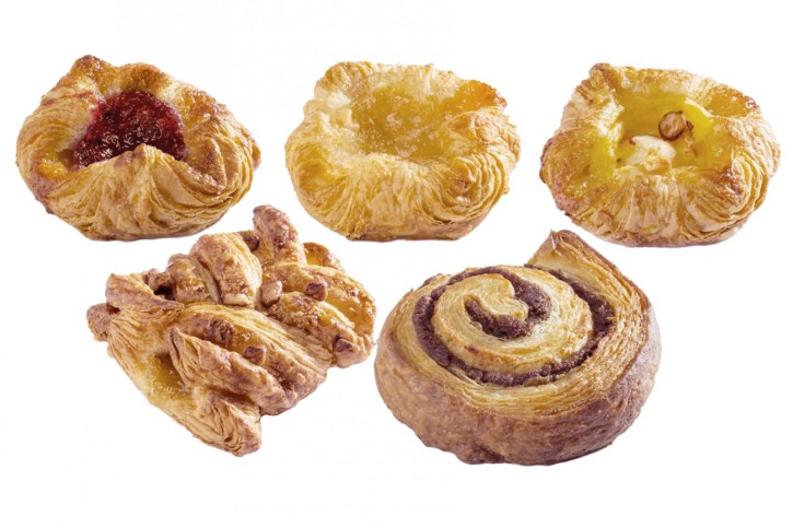 Mini-Mix Danish pastry 42g, 5 x 24 Stück