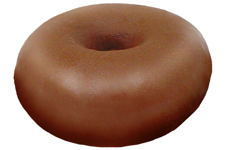 Donut mit Schoko-Vollglasur 60 g, 72 St.